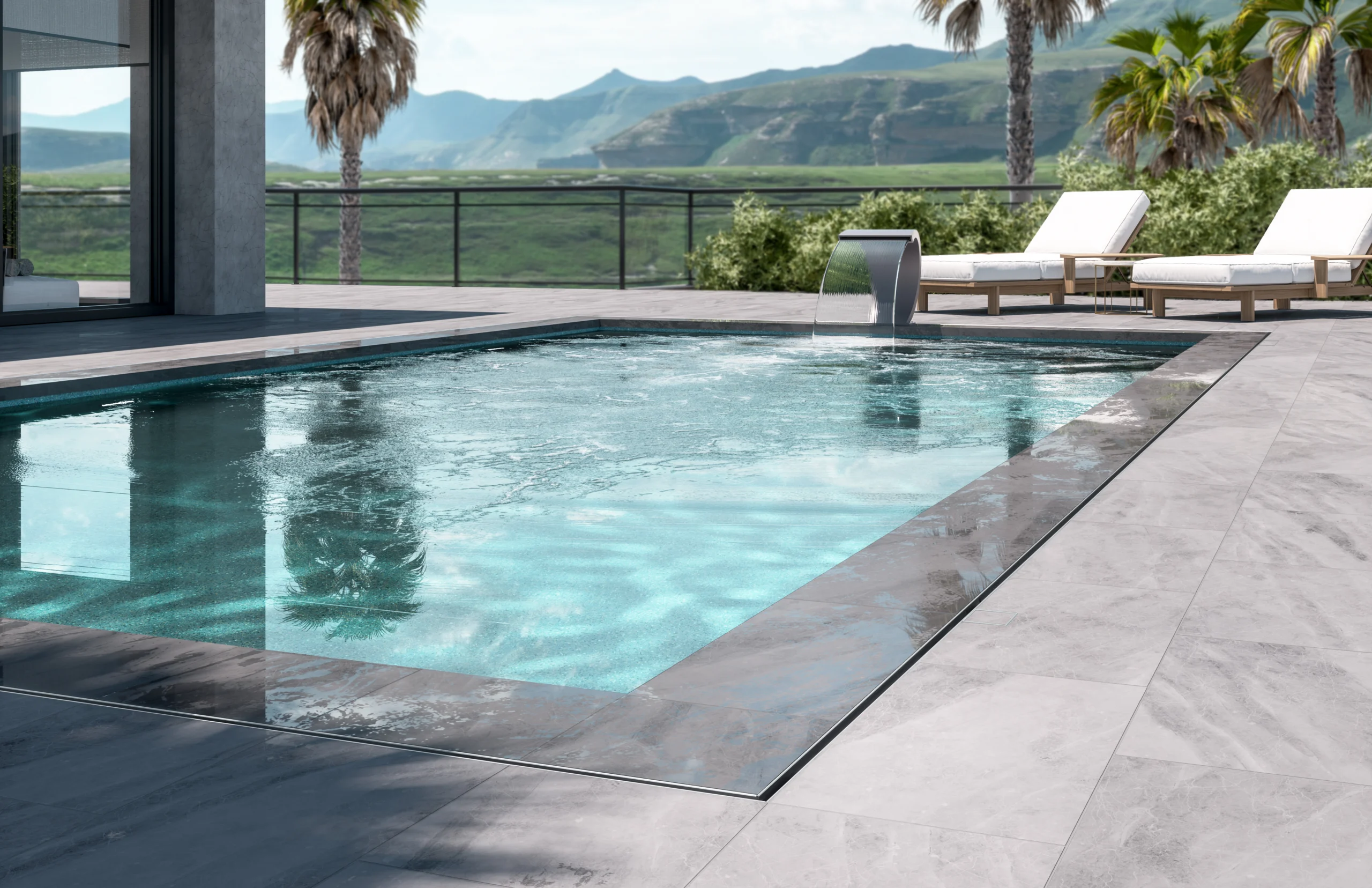Infinity Drain — Inspiration Gallery — Outdoor Drains — Pool Scene 2 Sizable Slot Final